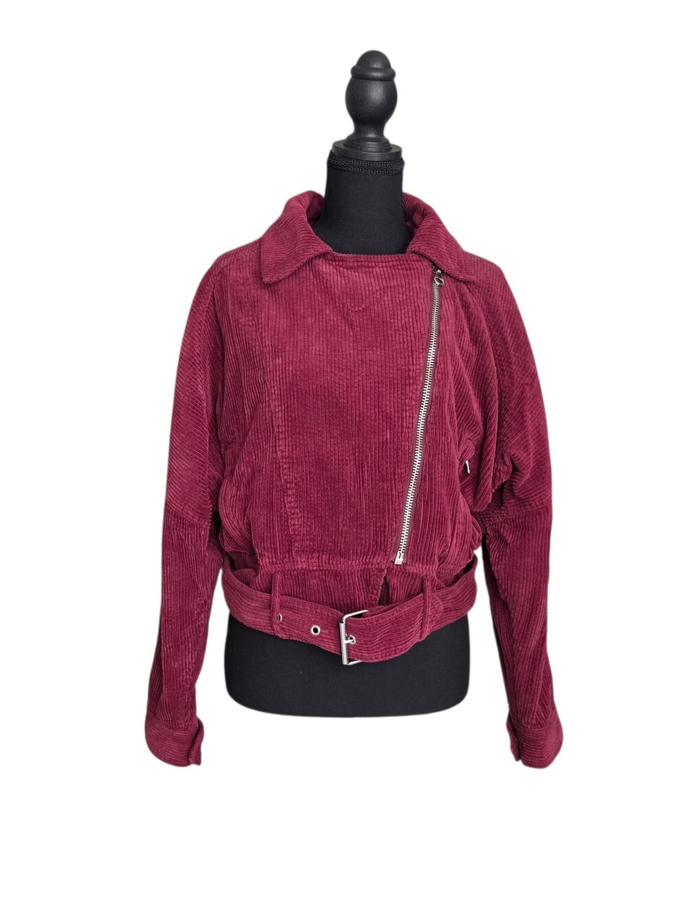 Free People Dolman Corduroy Cropped Moto Jacket XS